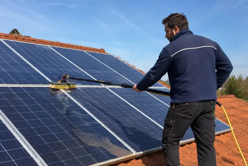 Nettoyage et entretien de panneaux solaires à Bretignolles